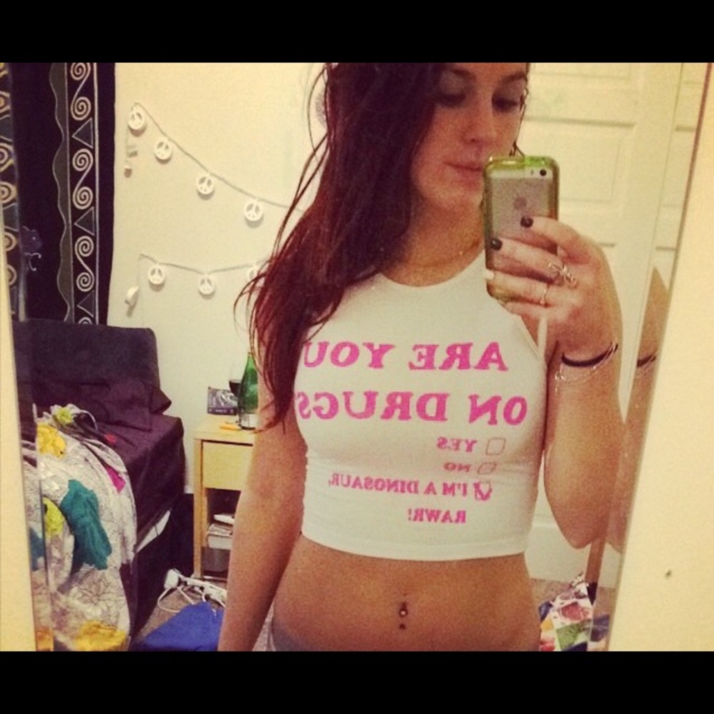 Dinosaur crop top